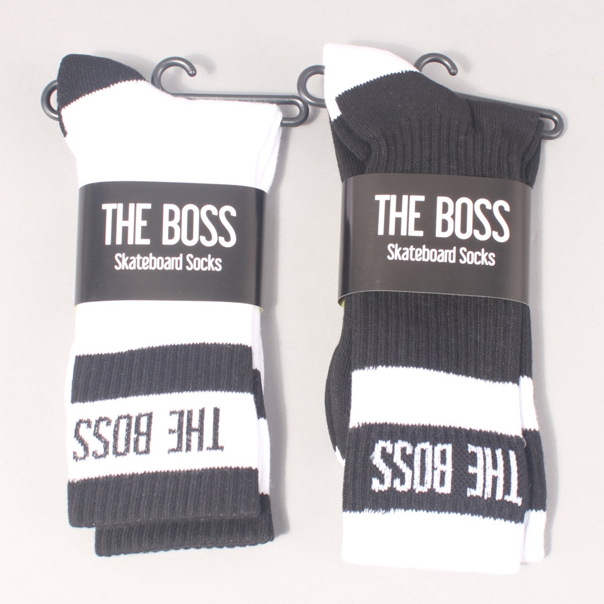 The Boss Logo Socks 2 Pack - White/Black & Black/White