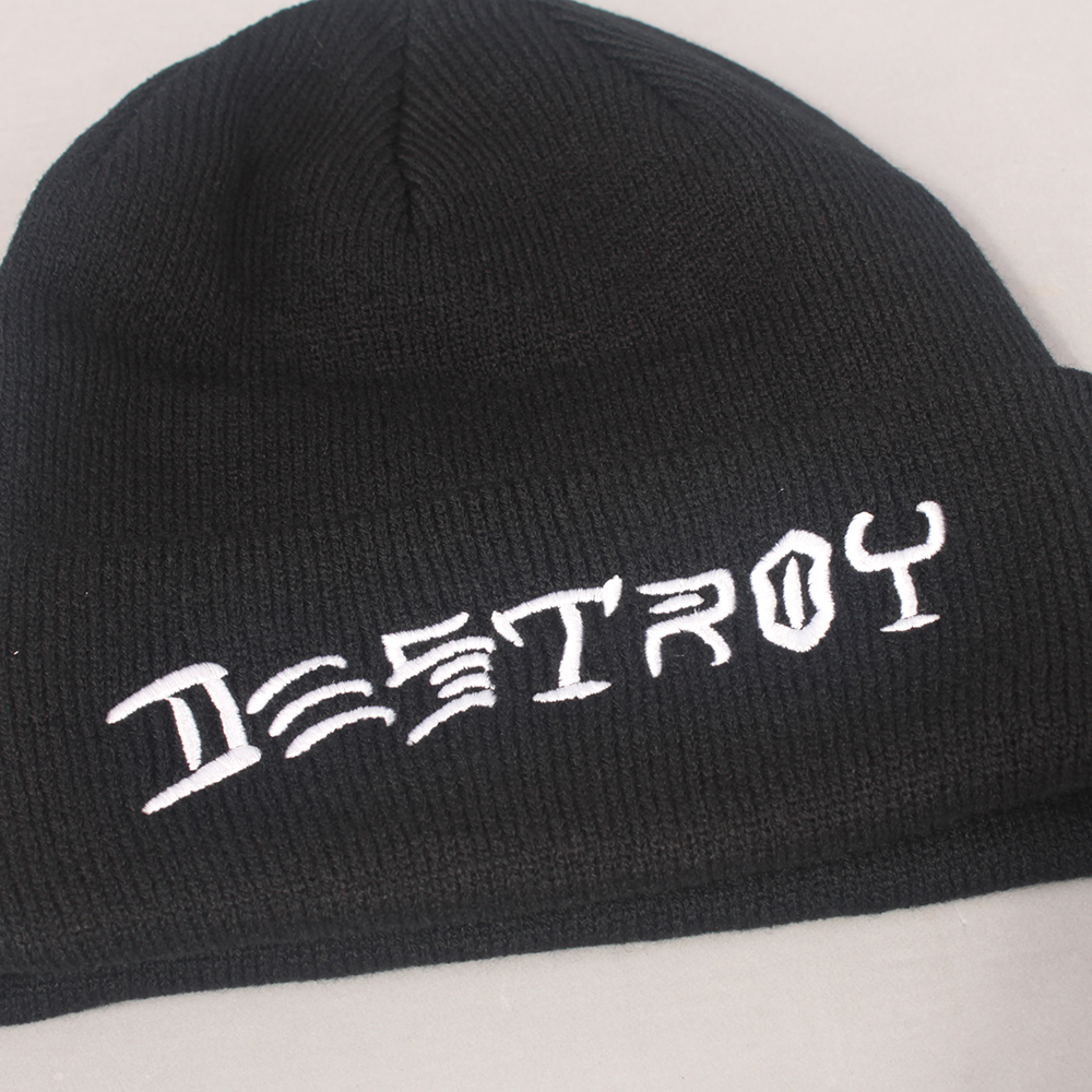 Thrasher Destroy Logo  Beanie  - Black