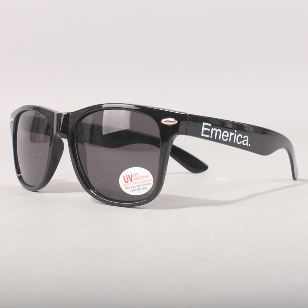 Emerica Logo Sunglasses - Black/White