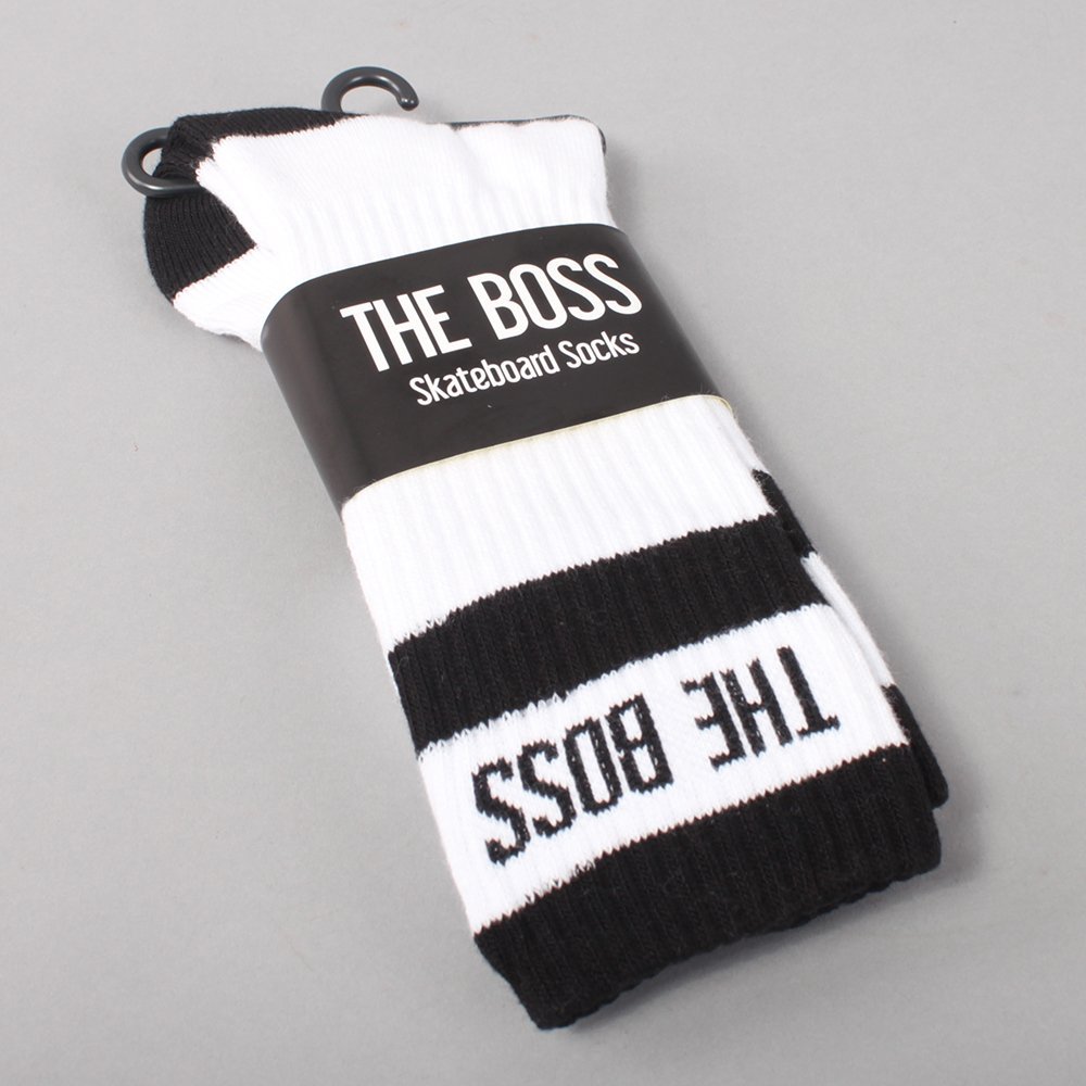 The Boss Logo Socks - Black/White