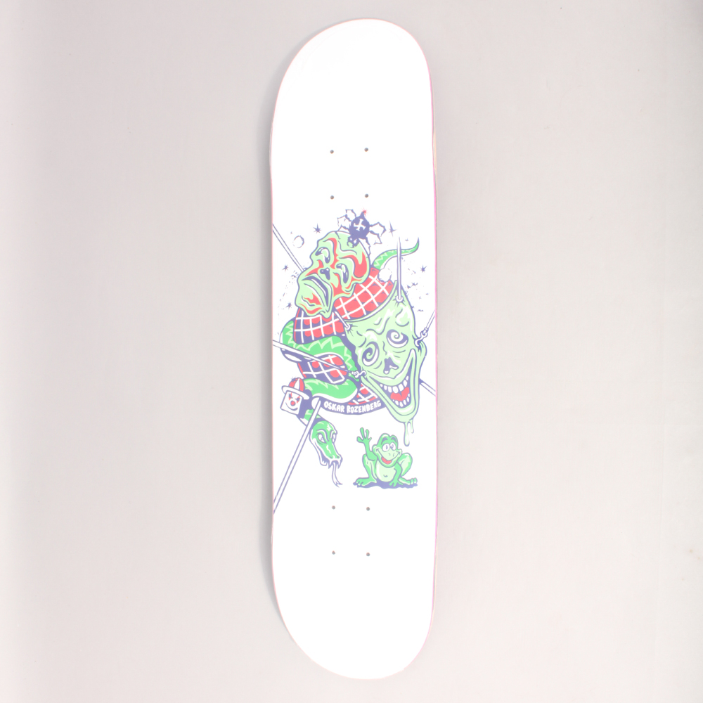 Polar Oski The Mask Skateboard Deck White