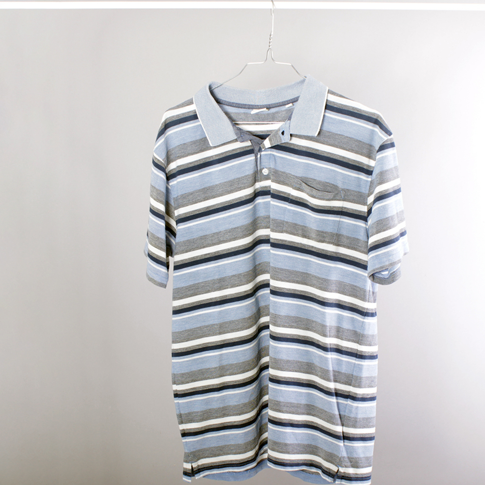 VINTAGE Polo- Light Blue