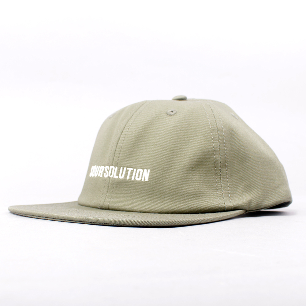 Sour Soloution Logo Snapback Cap - Olive