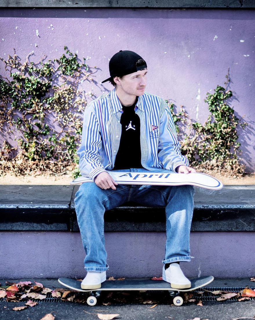 April Skateboards Dashawn Jordan Cracked Rose Skateboard Deck