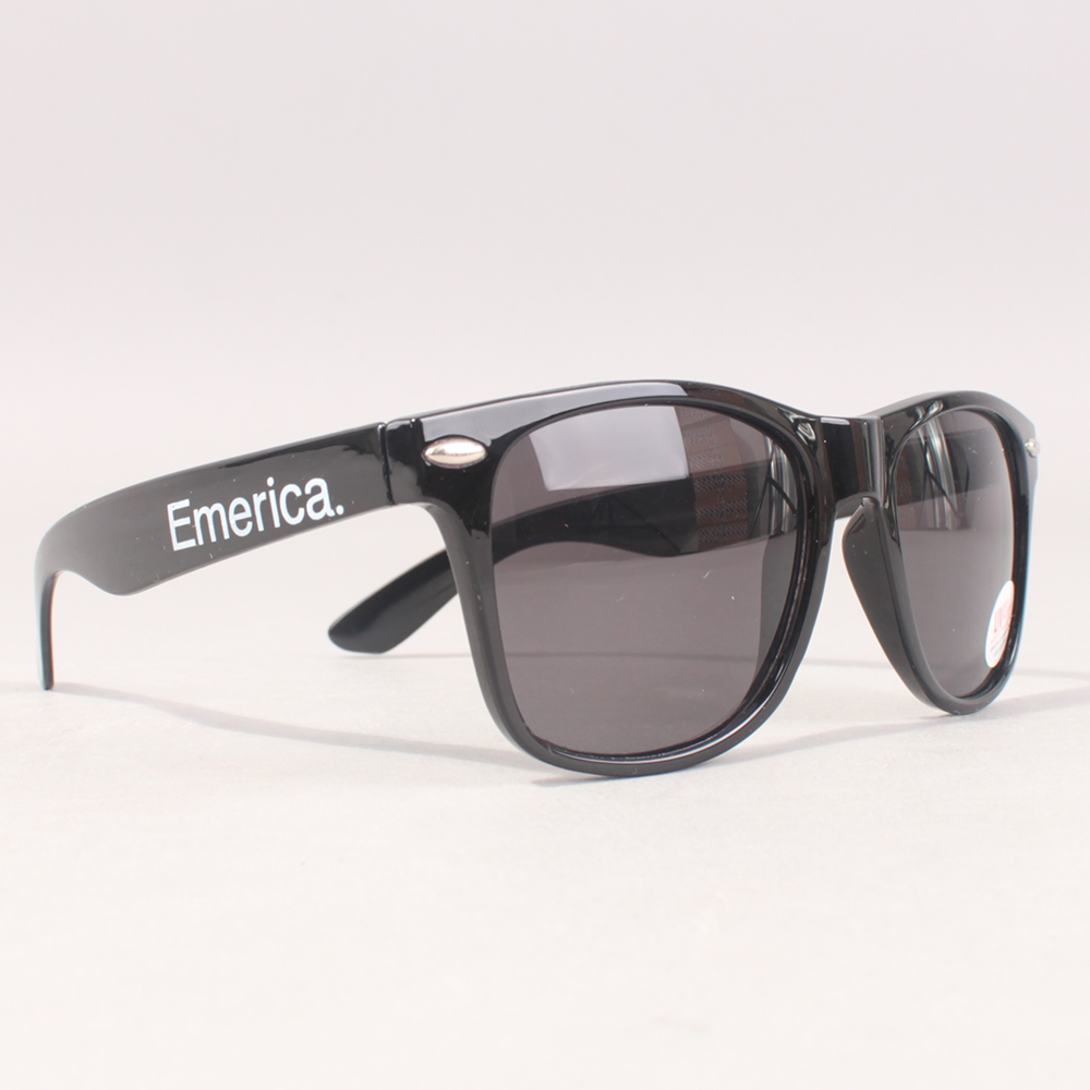 Emerica Logo Sunglasses - Black/White