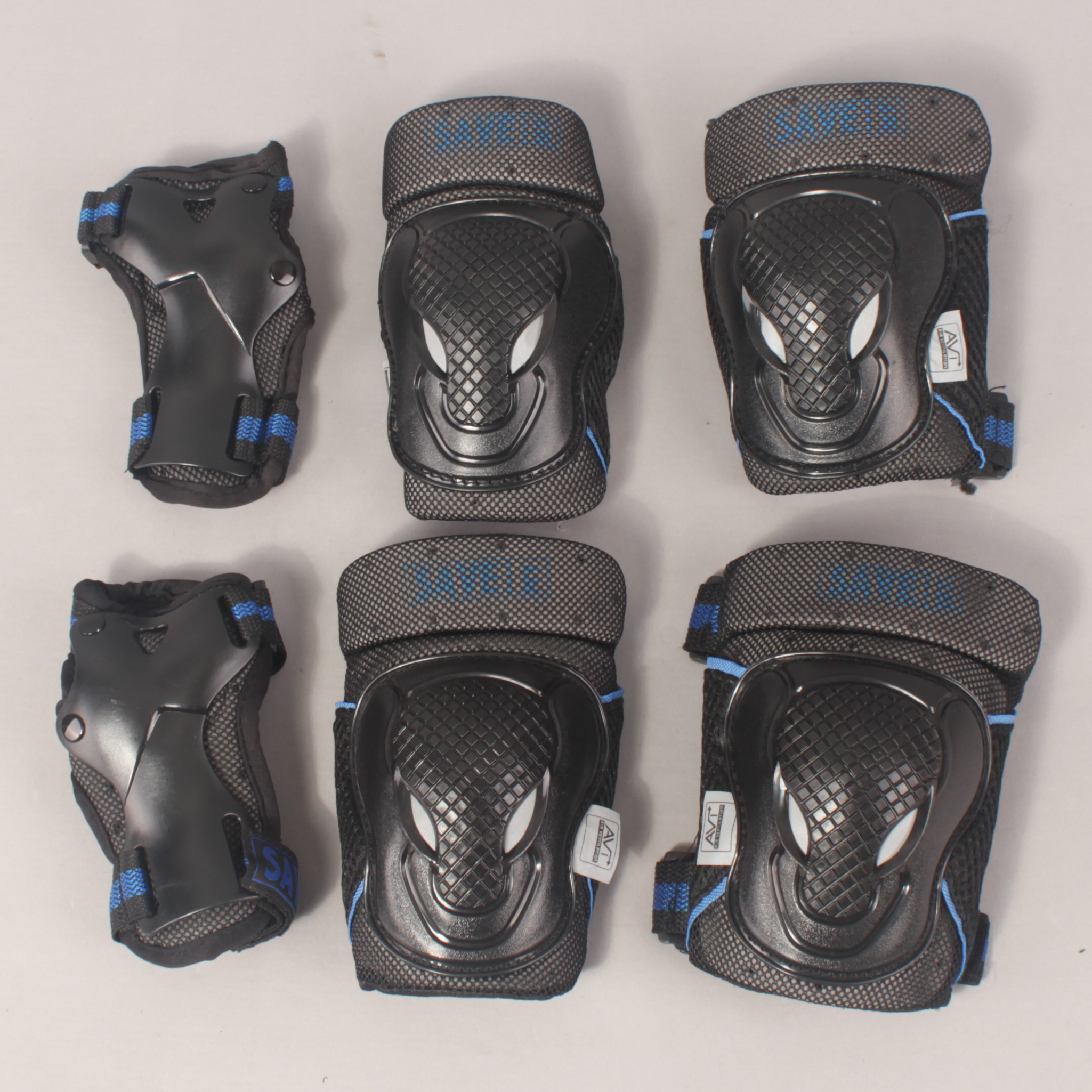 Head Protection Set - Black / Blue