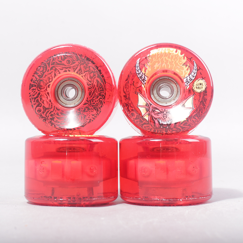Santa Cruz x Stranger Things Slime Balls Hellfire Club Wheels -78A