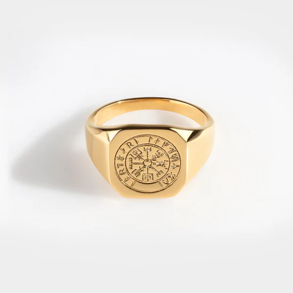 Northern Legacy Vegvisir Signature - Guldtonet ring