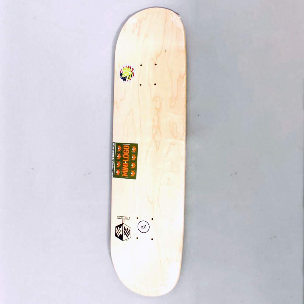 Powell Peralta Mini Logo Chevron Detonator Skateboard Deck - Natural