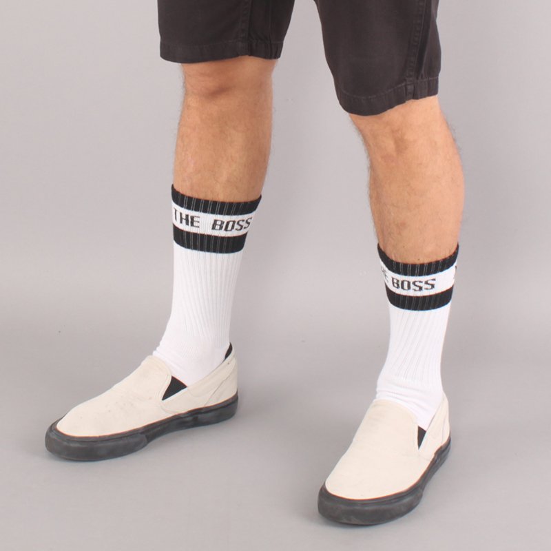 The Boss Logo Socks 2 Pack - White/Black & Black/White