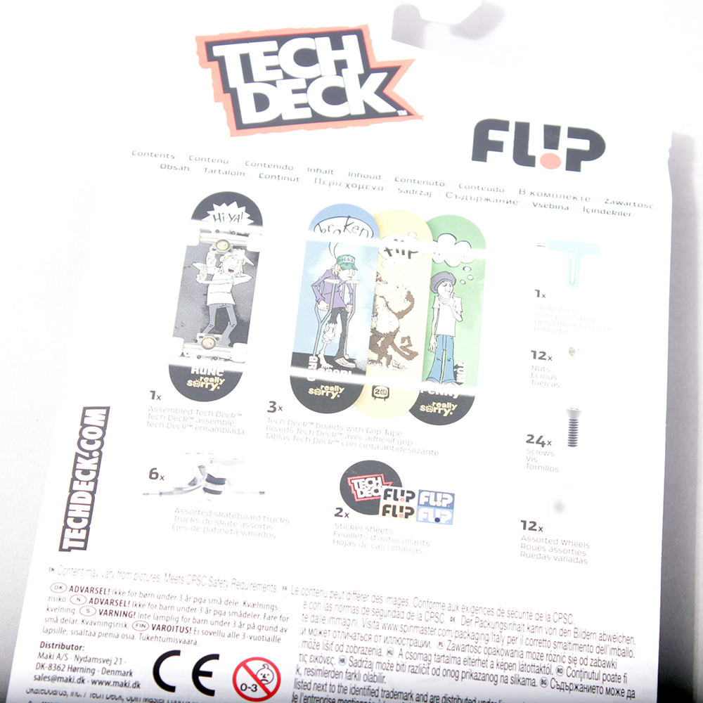 Tech Deck  x Flip Fingerboard pack (4  stk)