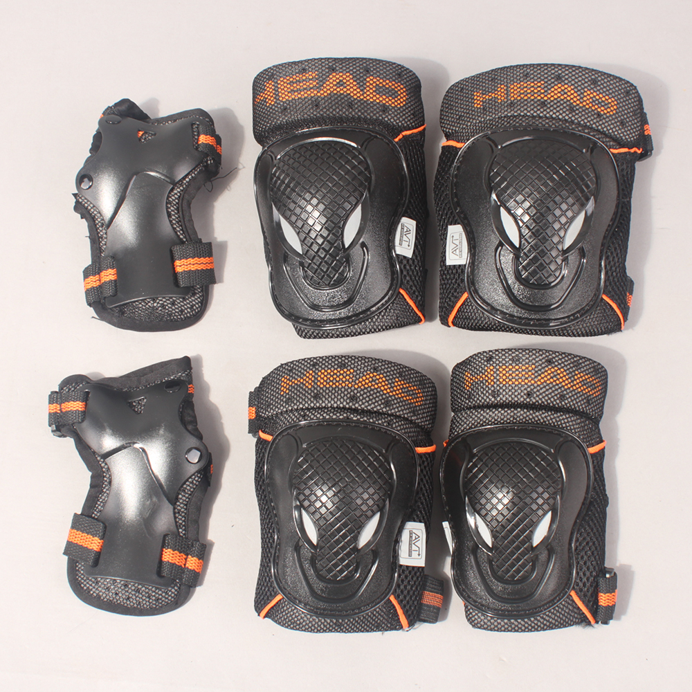Head Protection Set - Black / Orange