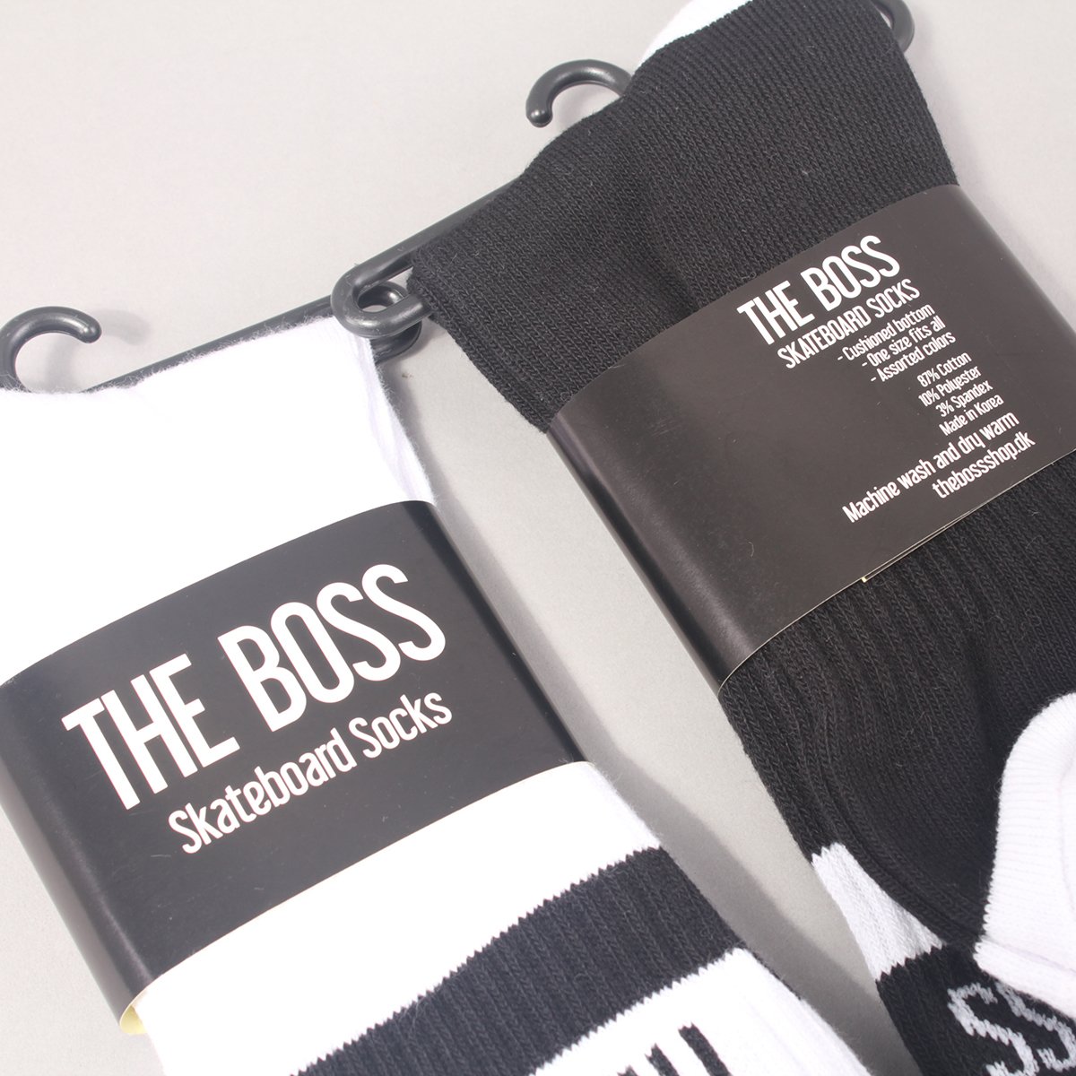 The Boss Logo Socks 2 Pack - White/Black & Black/White