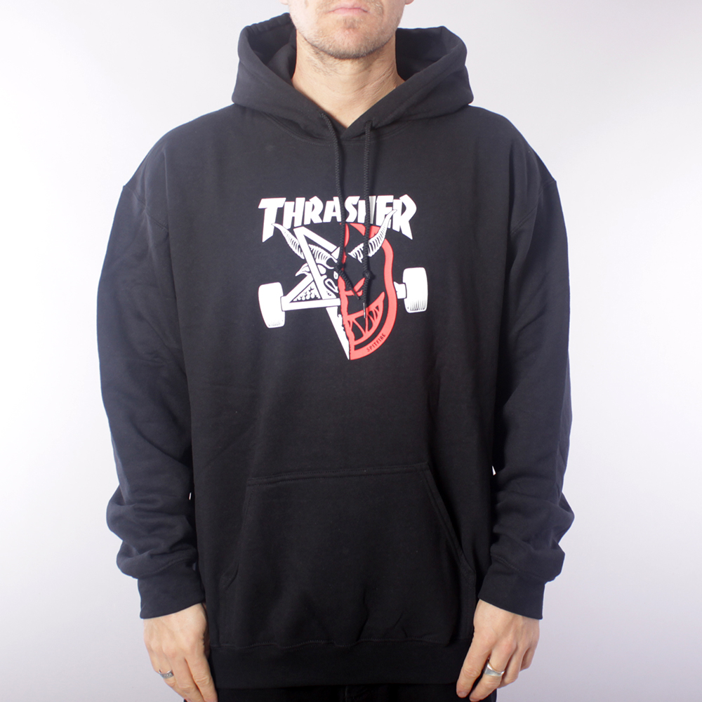 Thrasher x Spitfire Thrash & Burn Hoodie - Black