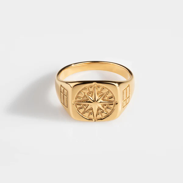 Northern Legacy Compass Signature - Guldtonet ring