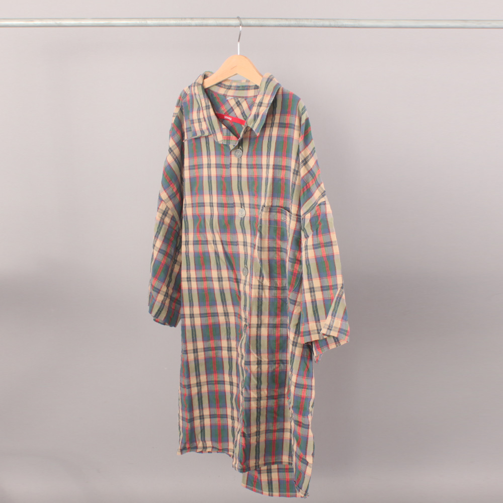 VINTAGE SS Checker Shirt - Sand/Red