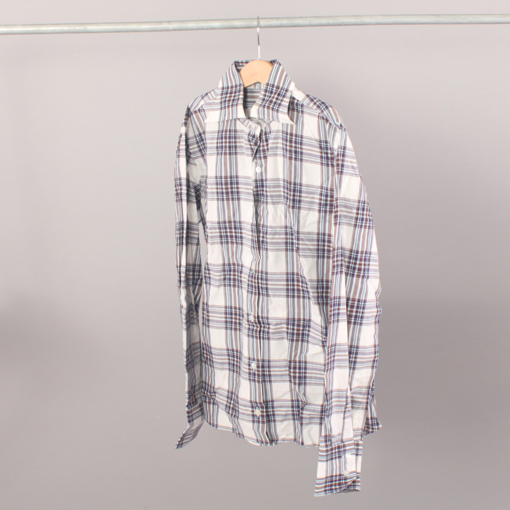 VINTAGE Checker Shirt - White/Grey