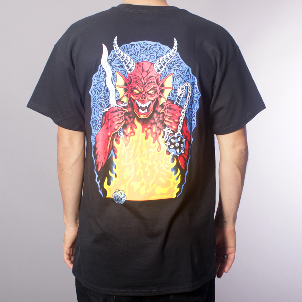 Santa Cruz x Stranger Things Hellfire Pit T-shirt -Black